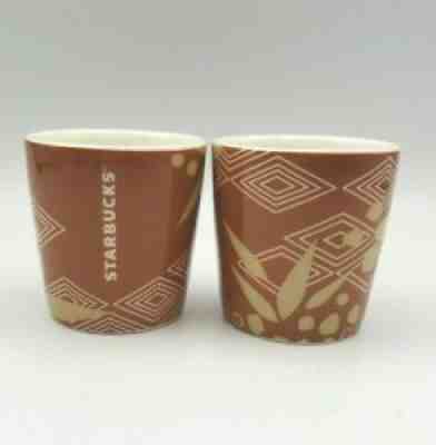 Starbucks 2013 Ethiopia Coffee Espresso Shot Glass 3oz Demitasse Brown Ceramic - Sold on eBay Sep 09, 2021 for $12.99