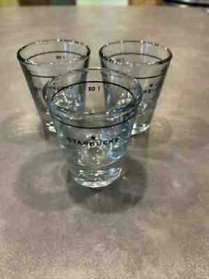 Vtg Lot of 3 Starbucks 2006 1oz Espresso Shot Glasses Barista Star - Sold on eBay Jun 27, 2021 for $28.00
