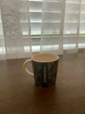 Starbucks Mug Shot Glass Gold Flowers - Sold on eBay Jul 24, 2021 for $10.00