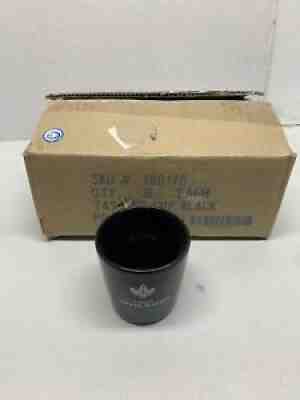 Set Of 6 STARBUCKS COFFEE MASTER BLACK TASTING CUP 3 OZ.ESPRESSO SHOT GLASS