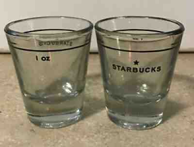 Two (2) Starbucks 2006 1oz Espresso Shot Glasses Jigger Barista Star - Sold on eBay Sep 03, 2021 for $14.99