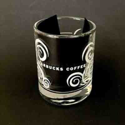New w Sticker Starbucks Double Shot Glass White Aroma Swirls Coffee Discontinued - Sold on eBay Aug 16, 2021 for $14.99