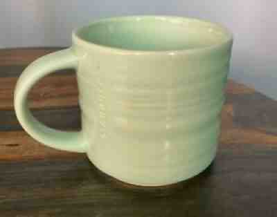 STARBUCKS 2014 Ripple Mug Textured Aqua Mint Green 14oz Coffee Tea Cup - Sold on eBay Aug 10, 2021 for $20.00
