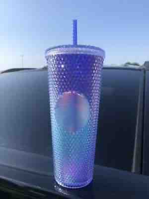 Starbucks Summer 2021 Mermaid Purple Turquoise OmbrÃ© Studded Tumbler Venti 24 oz - Sold on eBay Jul 22, 2021 for $45.00