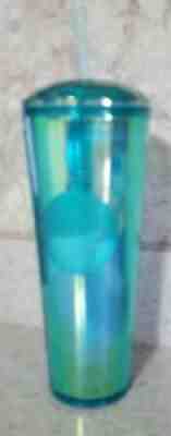  Starbucks Turquoise Kaleidoscope Diamond Cold Cup Venti Tumbler 2021 - Sold on eBay Sep 11, 2021 for $12.50