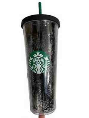 2014 STARBUCKS 24 Oz Black Circles Double Wall TUMBLER VENTI - Sold on eBay Sep 12, 2021 for $22.50