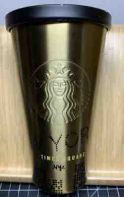 2014 Starbucks New York City Times Square Tumbler Stainless Steel 16oz No Straw - Sold on eBay Jul 31, 2021 for $17.50