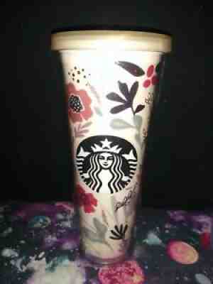 Starbucks Harvest Floral Venti 24oz Tumbler 2014 as is - Sold on eBay Jun 28, 2021 for $50.00