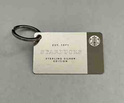 2014 Starbucks Sterling Silver Edition Keychain Giftcard $0 Balance - Sold on eBay Jul 15, 2021 for $29.90