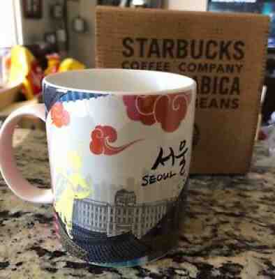 Starbucks 2014 Korea Seoul City Landmarks Ltd Ed Grande Coffee Mug Cup 16 ounce - Sold on eBay Jul 05, 2021 for $40.00