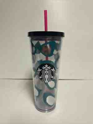 STARBUCKS 24 Oz Acrylic VENTI Cold Cup Tumbler Teal Cat's Eyes Sunglasses 2014 - Sold on eBay Jul 13, 2021 for $29.95