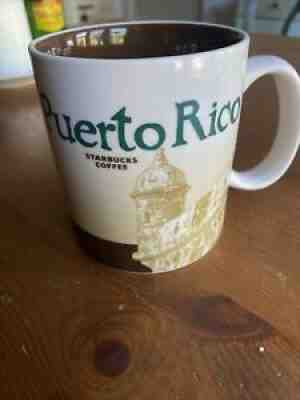 Starbucks Mug Puerto Rico 473 ml 16 oz Brown Green and Off White 2014 - Sold on eBay Jun 30, 2021 for $9.50