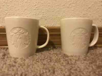 2 x Starbucks Siren Logo White 3 Oz Handled Demi Espresso Cups 2014 - Sold on eBay Aug 22, 2021 for $16.00