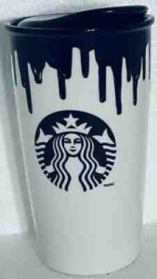 2014 STARBUCKS 12 Oz. CERAMIC Double Wall Tumbler BAND OF OUTSIDERS BLACK DRIP - Sold on eBay Jul 31, 2021 for $19.50