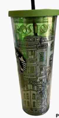 2014 Starbucks Boston Double Walled Venti Cold Coffee Tea Tumbler 24oz Unused - Sold on eBay Sep 04, 2021 for $150.00