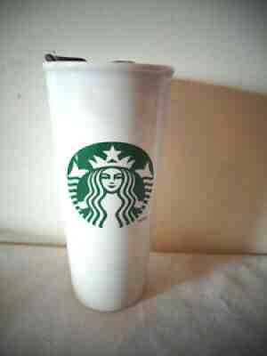 2014 STARBUCKS GREEN MERMAID LOGO CERAMIC COFFEE MUG 16 oz TUMBLER LID BILINGUAL - Sold on eBay Jun 29, 2021 for $29.99