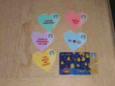 Starbucks Thailand 2014/2015 6 different new and used collectible gift cards - Sold on eBay Jul 14, 2021 for $8.50