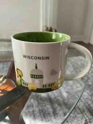 Starbucks 2014 You Are Here Collection Wisconsin Coffee Mug 14 oz Cup - Sold on eBay Jun 21, 2021 for $9.50