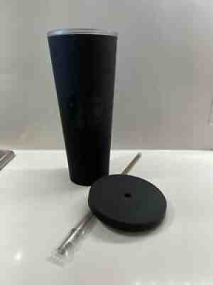 STARBUCKS 2014 BLACK MATTE ACRYLIC COLD CUP TUMBLER VENTI 24 OZ RARE HTF - Sold on eBay Jun 30, 2021 for $210.00