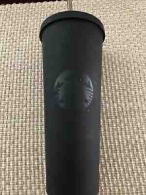 STARBUCKS 2014 BLACK MATTE ACRYLIC COLD CUP TUMBLER VENTI 24 OZ RARE - Sold on eBay Sep 02, 2021 for $70.00