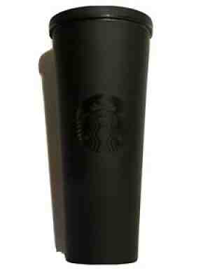 Starbucks 2014 MATTE Black Acrylic 24 OZ Venti Tumbler Cold Cup Rare NO STRAW - Sold on eBay Aug 04, 2021 for $74.99