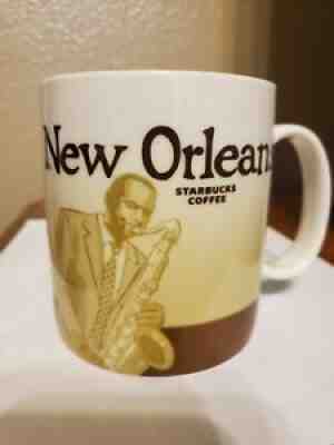 Starbucks Coffee Mug 16 Oz New Orleans Jazz front , New Orleans skyline back - Sold on eBay Jul 03, 2021 for $16.50