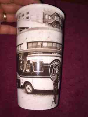 2016 STARBUCKS TRAVEL COFFEE MUG Seattle Starbucks delivery truck street scene - Sold on eBay Jul 25, 2021 for $9.99