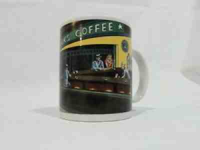 Starbucks Mug Diner Scene Nighthawks Diner D Burrows Designed by Chaleur - Sold on eBay Aug 23, 2021 for $15.89