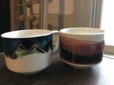 Pair Of Starbucks 2015 New Bone China Mountain Scene 12 Ounce Coffee Mugs. - Sold on eBay Jul 18, 2021 for $20.00