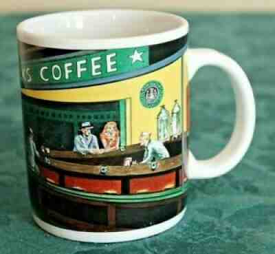 Starbucks Chaleur Mug, Nighthawks Diner Coffee Shop Scene - Sold on eBay Jul 19, 2021 for $8.00