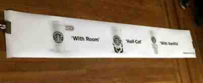 VINTAGE STARBUCKS 2004 NYC SUBWAY POSTER BANNER 70 INCHES - Sold on eBay Sep 06, 2021 for $43.99