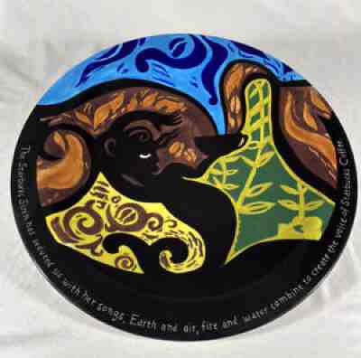 Starbucks Hand Painted Limited Edition Decorative plate 2002 Starbucks Siren 19â? - Sold on eBay Aug 16, 2021 for $55.00