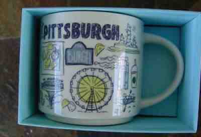 Starbucks Been There Series NIB - PITTSBURGH - White Black Gold - Sold on eBay Aug 25, 2021 for $28.21