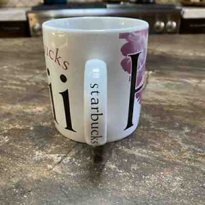 Hawaii Starbucks Mug 1994 City Collector Series Hawaiian Lei Plumeria or Orchid - Sold on eBay Jun 20, 2021 for $12.50
