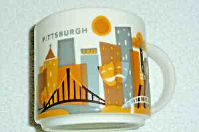 2016 STARBUCKS PITTSBURGH YOU ARE HERE COLLECTION COFFEE MUG 14oz - Sold on eBay Jun 24, 2021 for $15.99