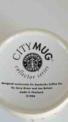 STARBUCKS COFFEE CITY MUG (1994) WASHINGTON D.C. - Collectors Series - Sold on eBay Jul 30, 2021 for $9.99