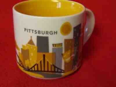 2013 STARBUCKS PITTSBURGH YOU ARE HERE COLLECTION COFFEE MUG 14oz - Sold on eBay Aug 27, 2021 for $9.95