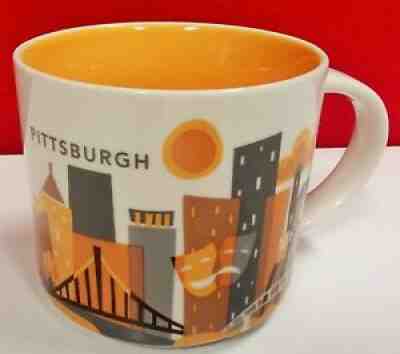 Starbucks Pittsburgh Coffee Mug 2013 Cup 14 oz You Are Here Collection - Sold on eBay Jun 29, 2021 for $12.99