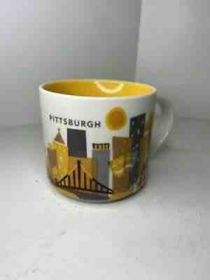 Starbucks YOU ARE HERE Collection- PITTSBURGH- 14floz Coffee mug NEW w/o box - Sold on eBay Jul 08, 2021 for $15.20