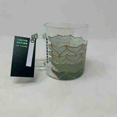 Starbucks 2021 50th Anniversary Limited Edition Glass Mug Siren's Tails 12oz - Sold on eBay Jul 28, 2021 for $19.99