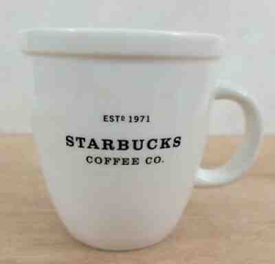 Starbucks Coffee Co Barista Abbey Est 1971 Mug Cup White Black Print 2001 - Sold on eBay Sep 08, 2021 for $23.99
