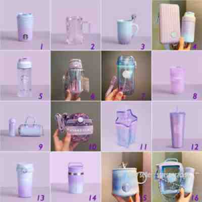 Starbucks 2021 China Dreamy Starry Sky Gradient Studded Tumbler Glass Mug Cup - Sold on eBay Sep 02, 2021 for $53.49
