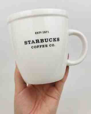 2001 Starbucks Barista Large Abbey Mug White 16oz Coffee Cup Est. 1971 - Sold on eBay Sep 08, 2021 for $18.00