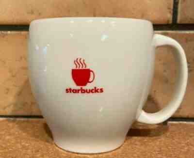 Vintage Starbucks 2004 Barista Abbey Mug White Red Steam Coffee Cup Logo 14oz - Sold on eBay Sep 08, 2021 for $7.00