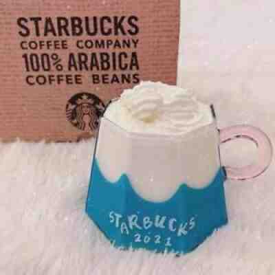 2021Japan Starbucks Mount Fuji glass Mug White Dharma clear blue Limited Edition - Sold on eBay Jul 17, 2021 for $23.99