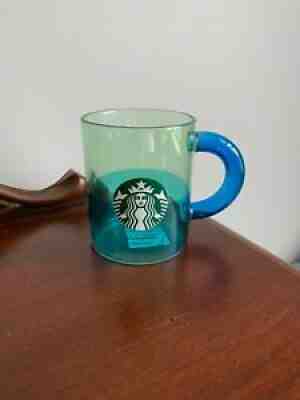 Starbucks Summer 2021 Sea Green/Ocean Blue Glass Coffee Mug-12 oz-NWT - Sold on eBay Aug 20, 2021 for $18.00