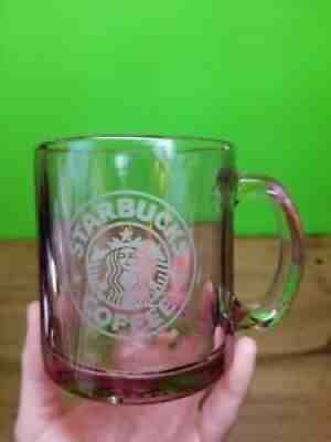 Vintage Starbucks Clear Purple Glass Coffee Mug Made in the USA 12oz - Sold on eBay Jul 01, 2021 for $16.95