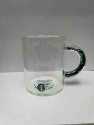 Starbucks Fall 2021 Clear Glass Mug 12 oz Confetti Handle Purple Green - Sold on eBay Sep 02, 2021 for $21.50