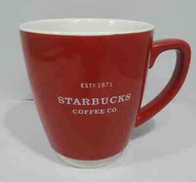 Starbucks Red Abbey 16 Oz Coffee Mug Cup White Bottom & Inside 2008 - Sold on eBay Jun 18, 2021 for $17.99