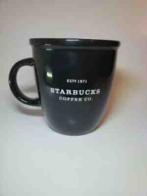 Starbucks Coffee Tea 2002 Barista Abbey 12oz Est 1971 Black Ceramic Mug - Sold on eBay Aug 08, 2021 for $19.99